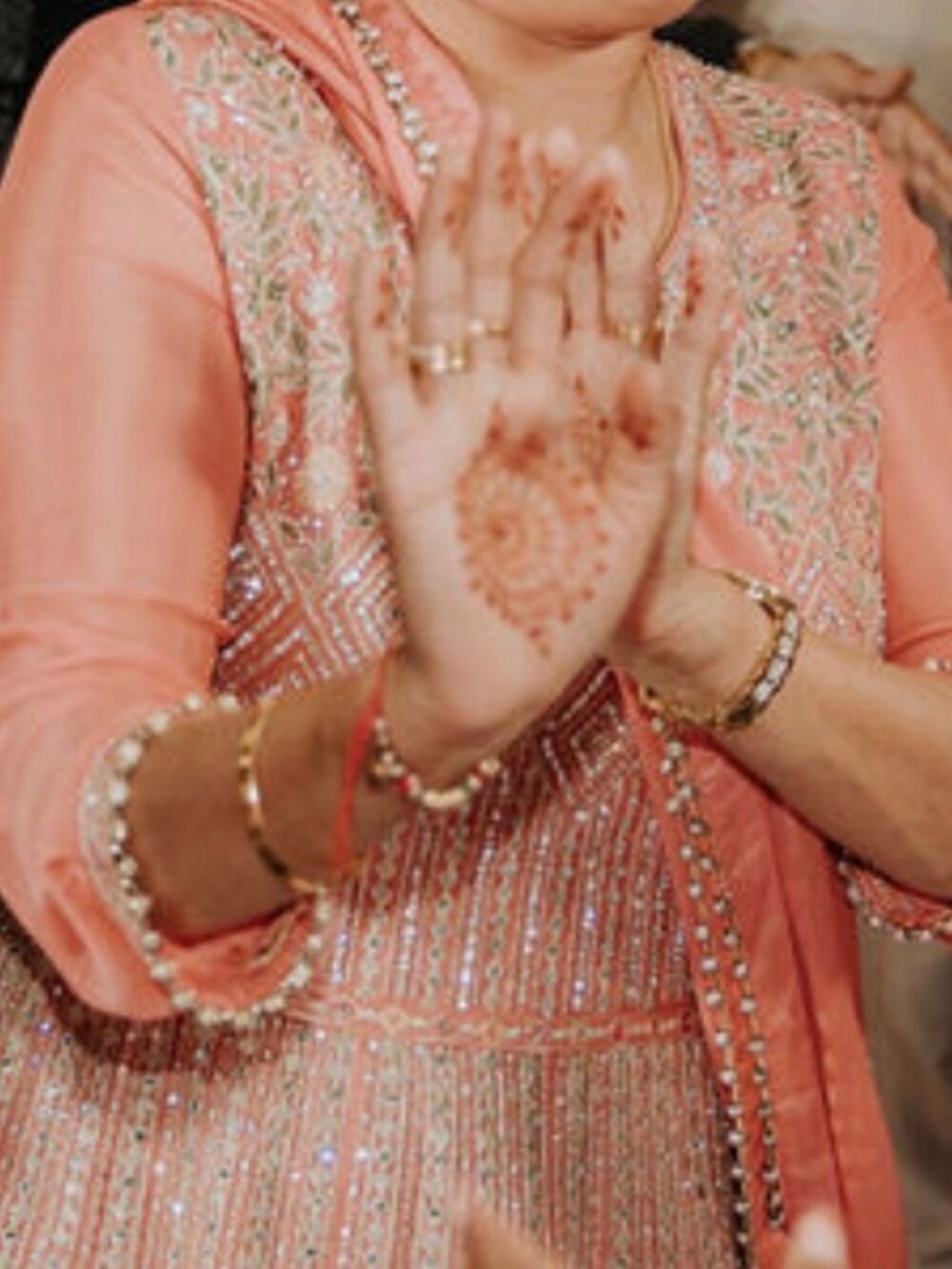 Custom-Made Rose Gold Indian Dress – Worn Once
